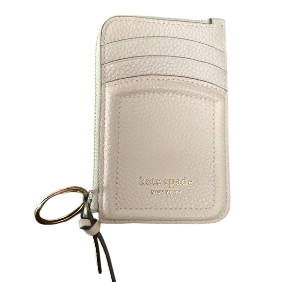 kate spade Accessories - Kate Spade Knott Zip Cardholder Blush Pink
